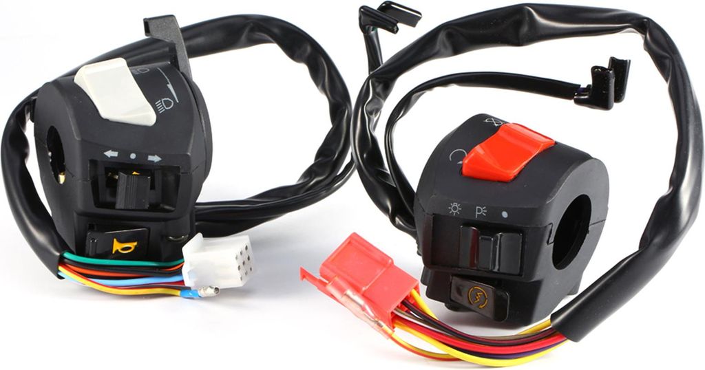 Motorrad am Ausschalter, wasserdichte Schalter Lenker elektrischer Startschalter Hornverrückungssignal hoch für 7/8 "