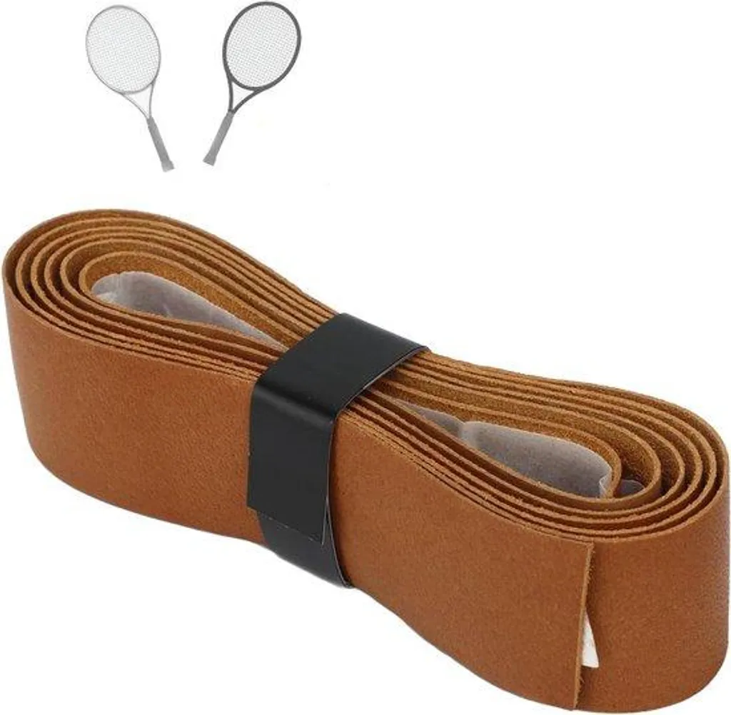 Surgrip tennis cuir marron véritable antidérapant et amortissant