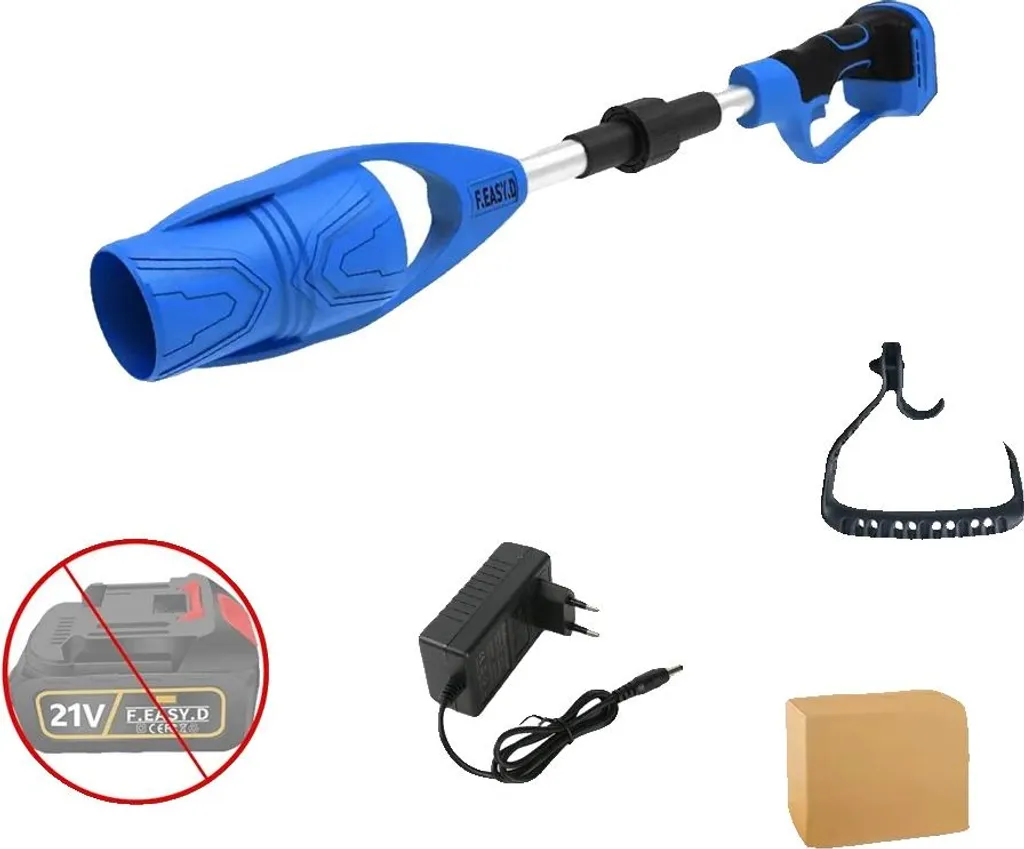 Soffiatore Foglie a Batteria Blu 18V - Potenza Pura per il Giardino