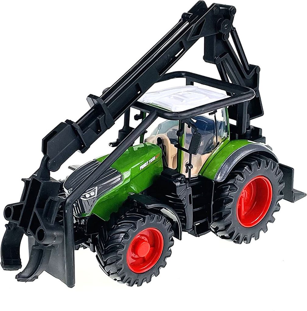 Bburago 18-31670 - Traktor - Fendt 1050 Vario mit Holzlader (10cm)