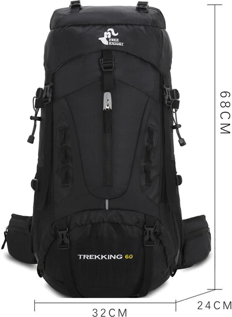 Sac de randonnée imperméable et résistant haute performance 60L