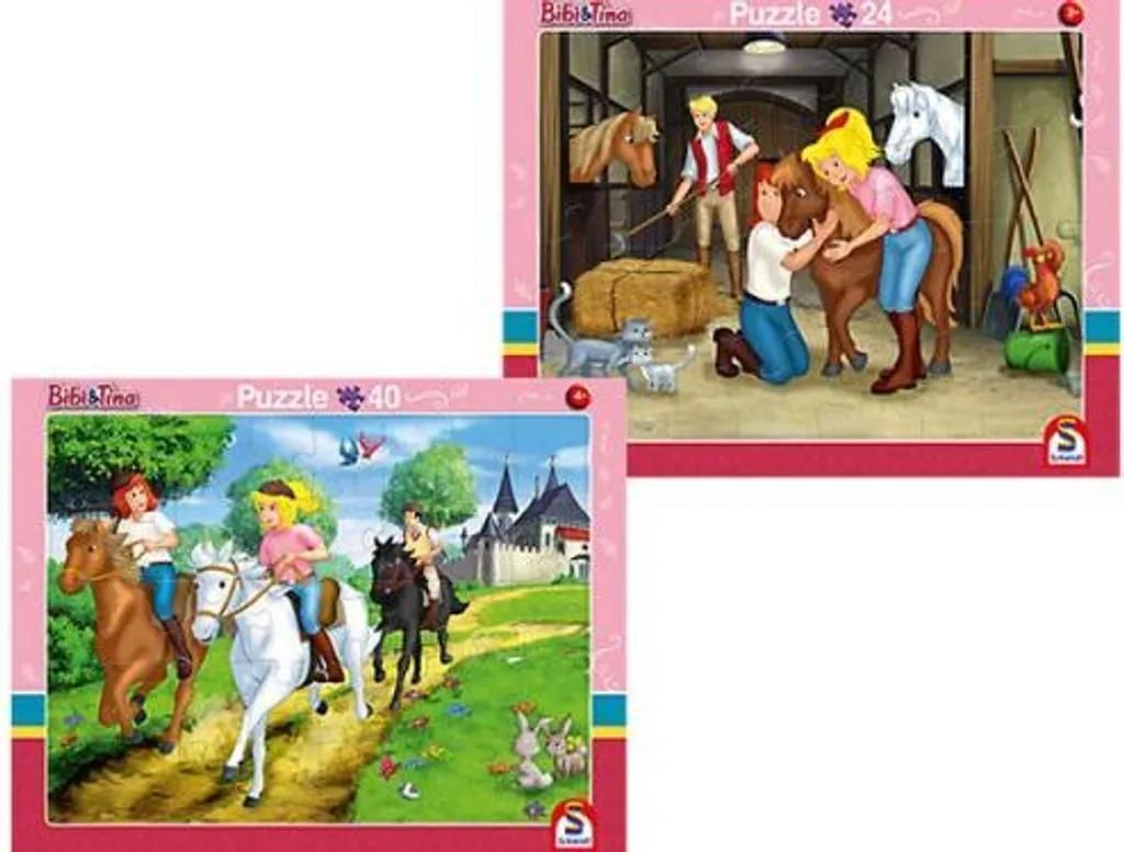 Schmidt Spiele 56795 Puzzle 2 pezzi Bibi e Tina Immagine del prodotto 