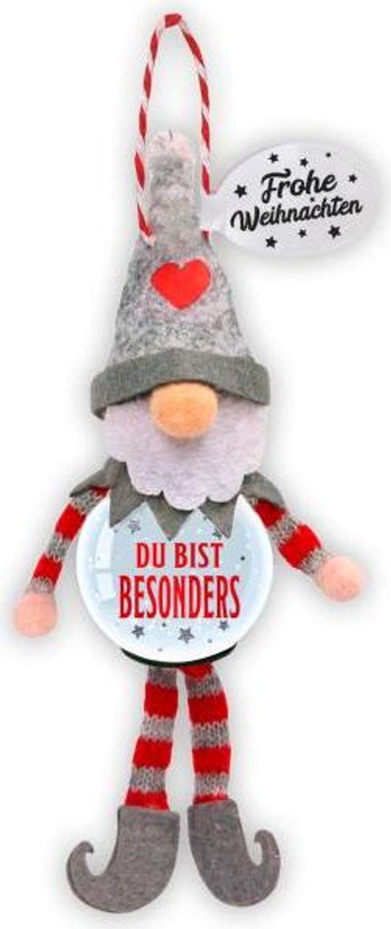 Personalisierte Schneekugeln als Dekoration für Weihnachten, Weihnachtsbaumschmuck, Geschenk- Schneekugel Du bist besonders