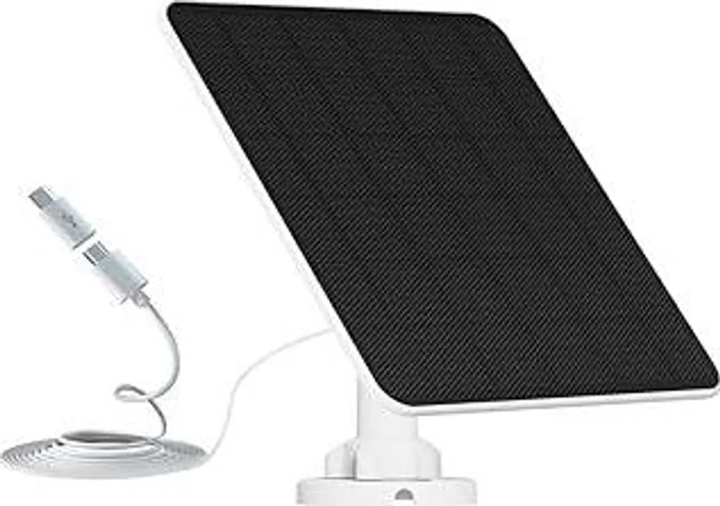 Pannello Solare 6W USB per Telecamere Esterne 5V - Ricarica Continua