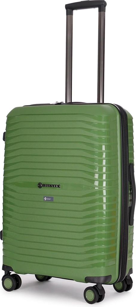 Stratic Bright + 4-Rollen Trolley M 66 cm - Olive