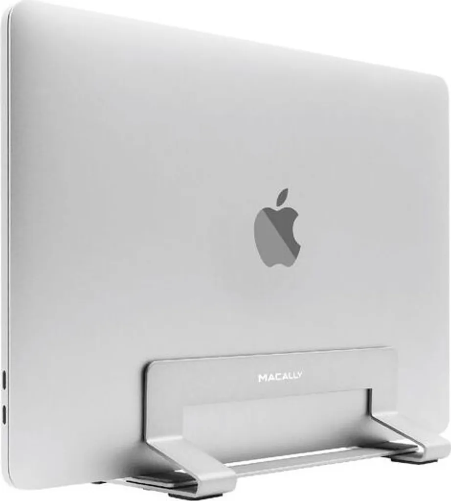 Macally Support Vertical en Aluminium Argent avec Largeur Ajustable - 3