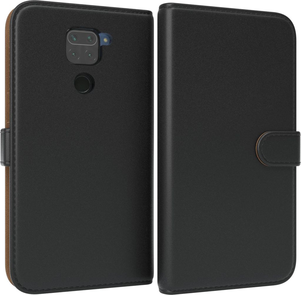 EAZY CASE Business Hülle für Xiaomi Redmi Note 9 / Redmi 10X 4G klappbar, Premium Kunstleder Handyhülle mit Kartenfach