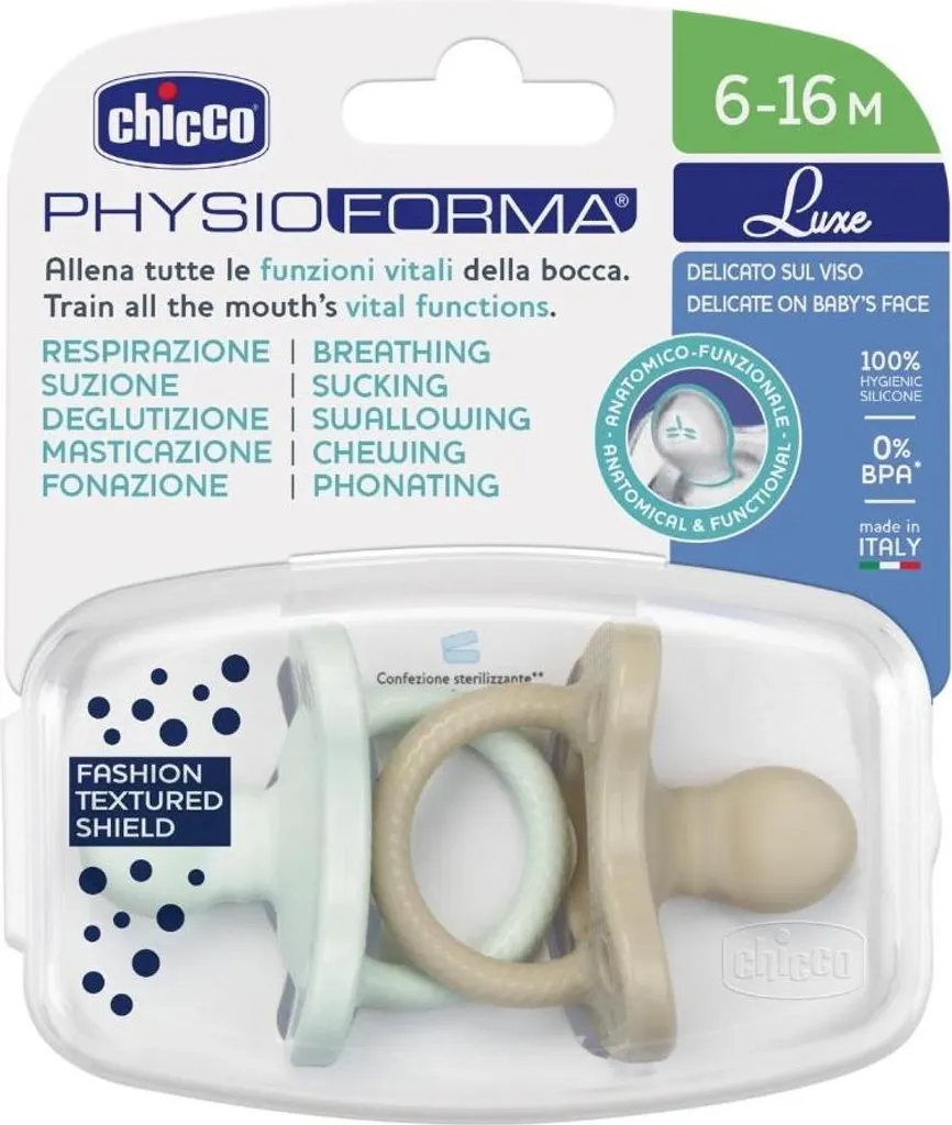 Ciuccio Chicco Physioforma Luxe 6-16 Mesi Silicone Soft 2 Pezzi - 2