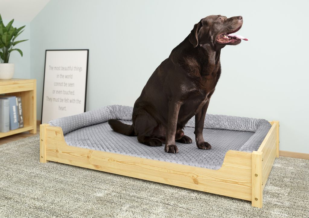 Letto accogliente per animali extra large 120x70 cm, pino Immagine del prodotto 