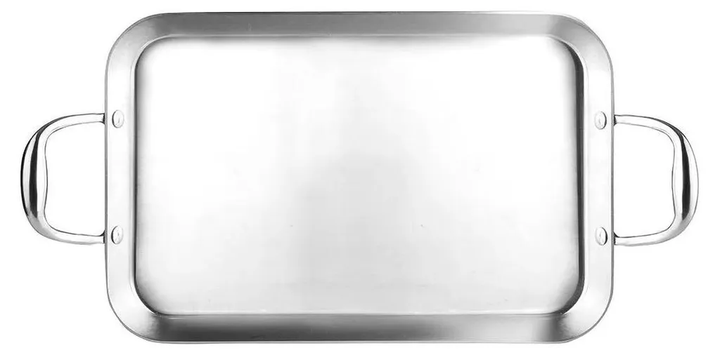 Rôtissoire Ibili 38x25 cm Construction Triply Inox et Aluminium Durable
