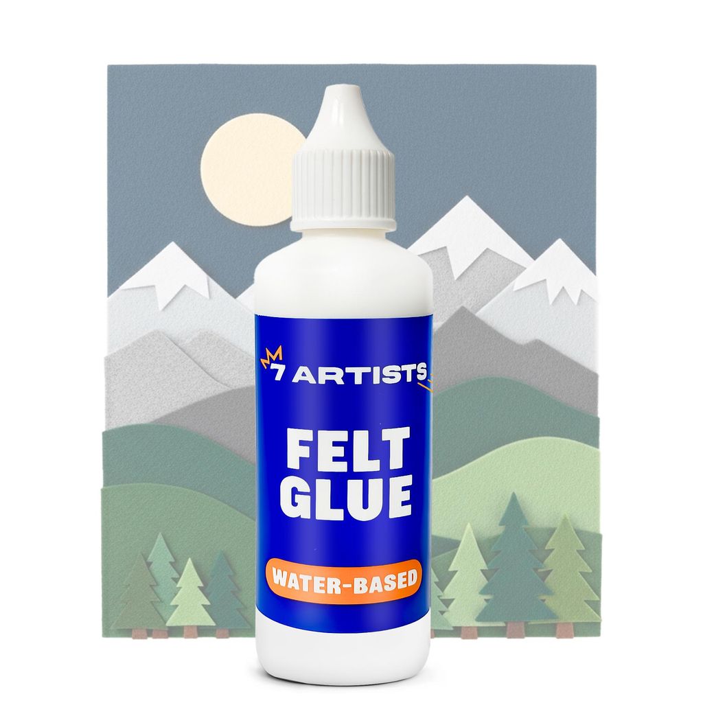 7 Artists Filzkleber 80 ml – Extra Starker Textilkleber für Filz, Jeans & Stoff | Wasserfester Fabric Glue für Basteln, Reparaturen & DIY Projekte