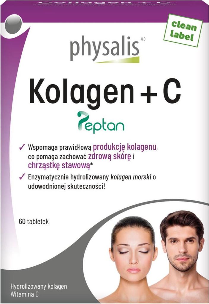 Fischkollagen + Vitamin C 60 Tabletten – Physalis