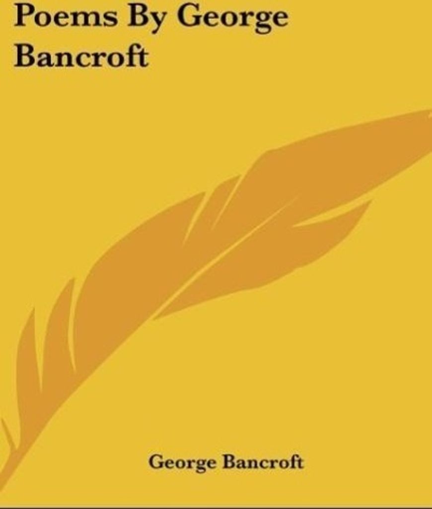 Poems By George Bancroft