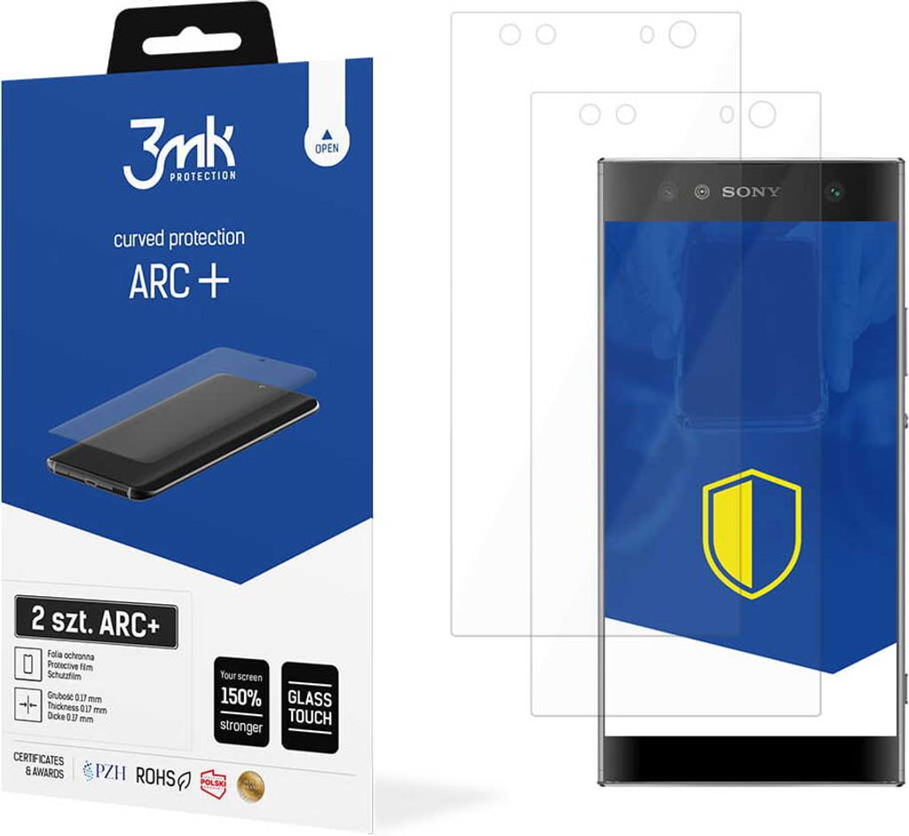 3mk Display Schutzfolie ARC+ für Sony Xperia XA2 Ultra 0,17mm Self-Heal (2 Stück)