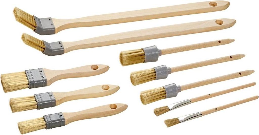 Color Expert Pinsel-Set, 10-teilig Kunstborste, Holzsti. Produktbild 