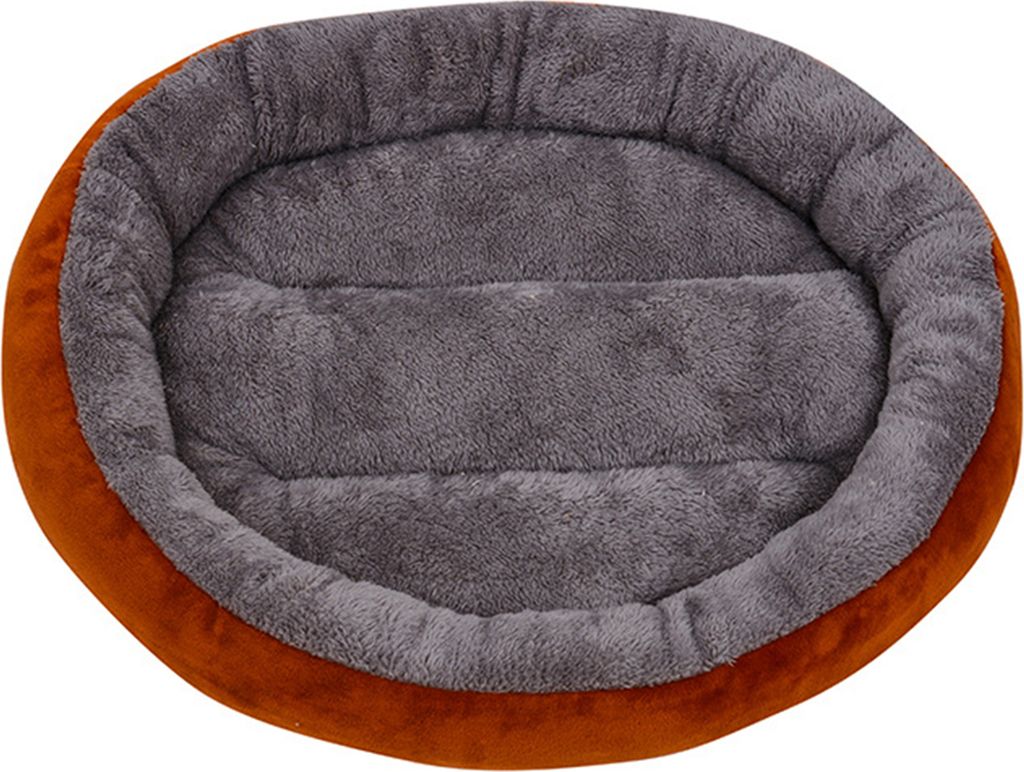 Gemütliches Hundebett für den Winter, warmer Zwinger mit Füllung aus PP-Baumwolle, runde Form, Hundeschlafbett für Katzen, kleine und große Hunde