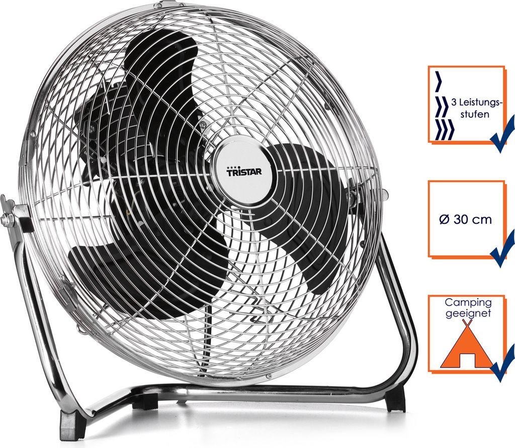 Tristar VE-5933 Bodenventilator, Haushalts-Lamellenlüfter, Produktbild 