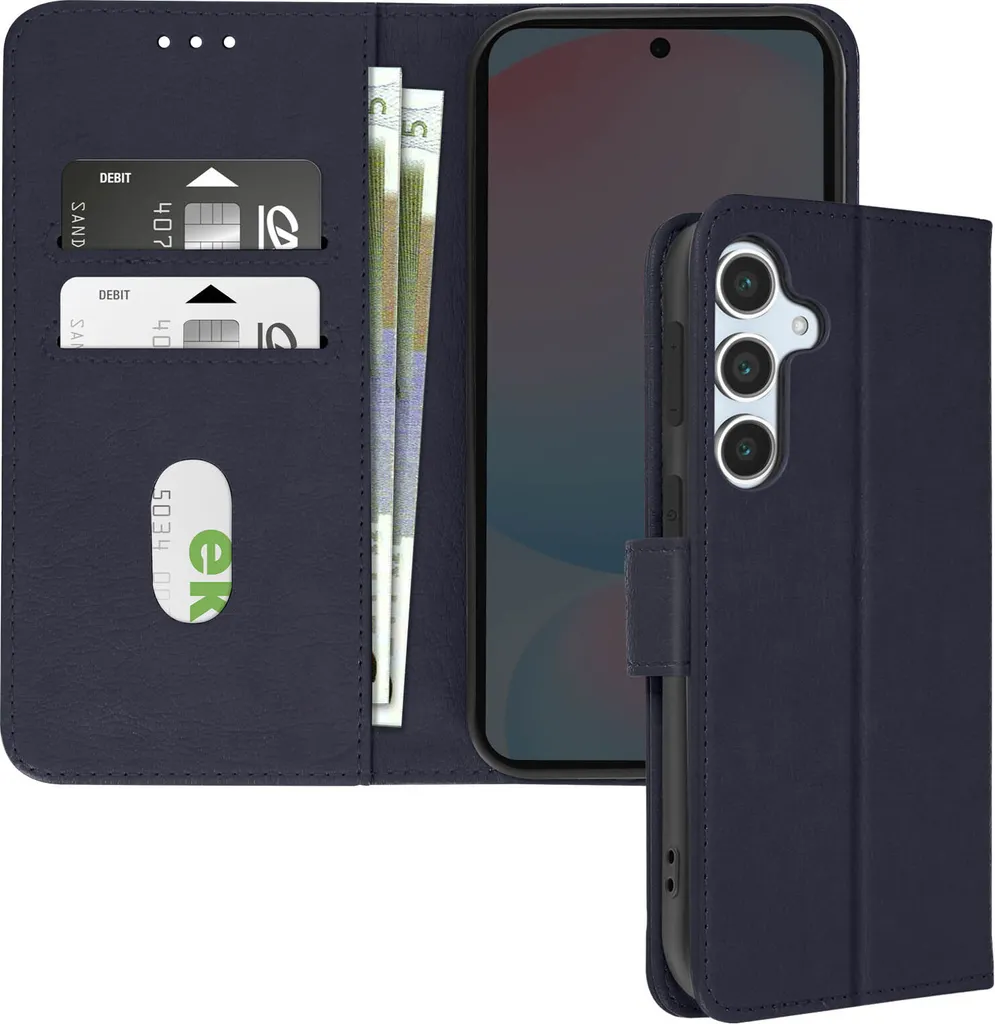 Custodia Avizar Samsung S24 FE Blu Scuro - Protezione Portafoglio Elegante