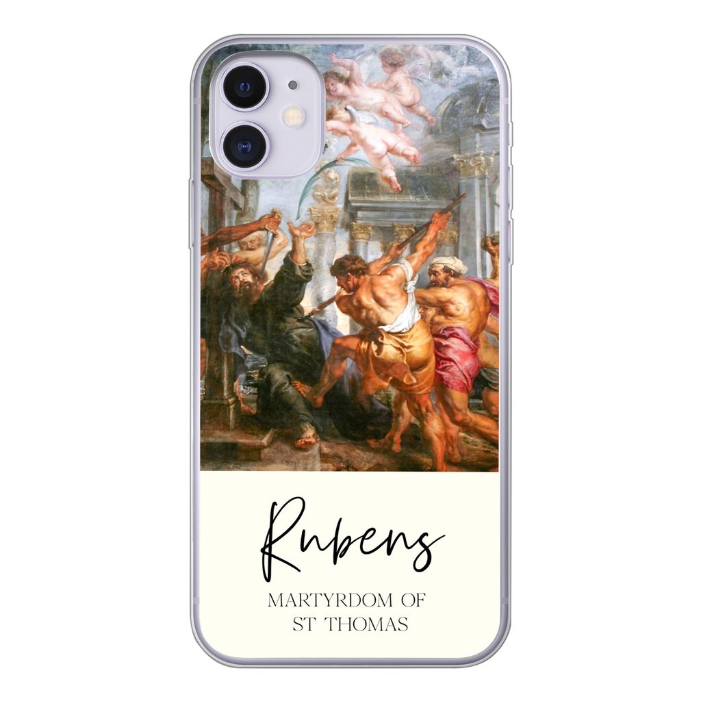 MuchoWow Handyhülle Schutzhülle Hülle für iPhone 11 Barock - Kunst - Rubens Silikon Softcase Handy Hülle - Handytasche