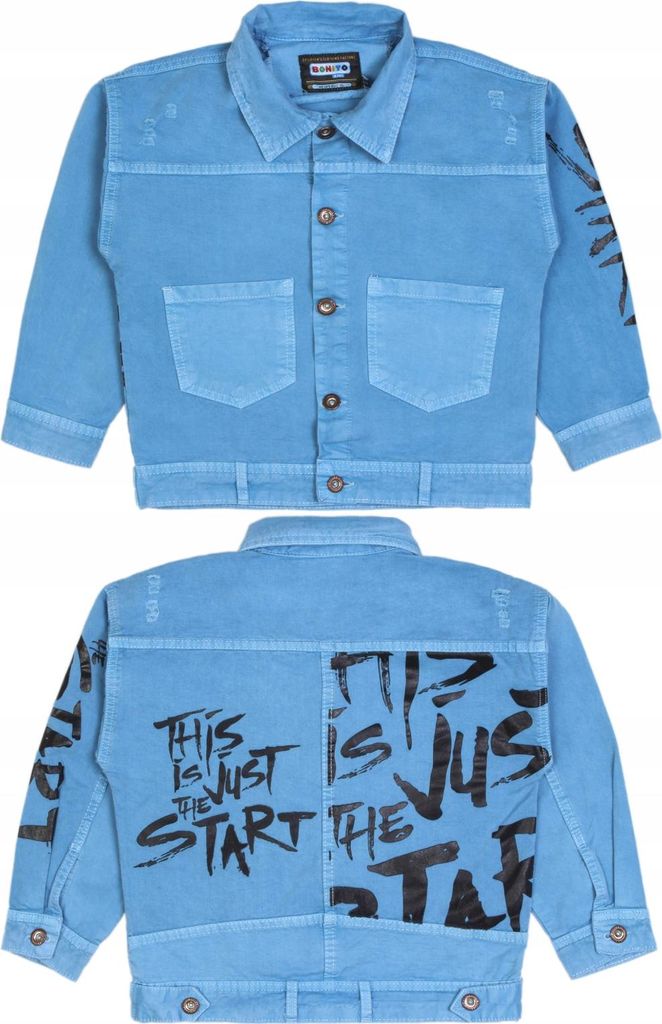 Katana Jeansjacke - Größe 122 - Blau - Mit Taschen - Modische Kinderjacke
