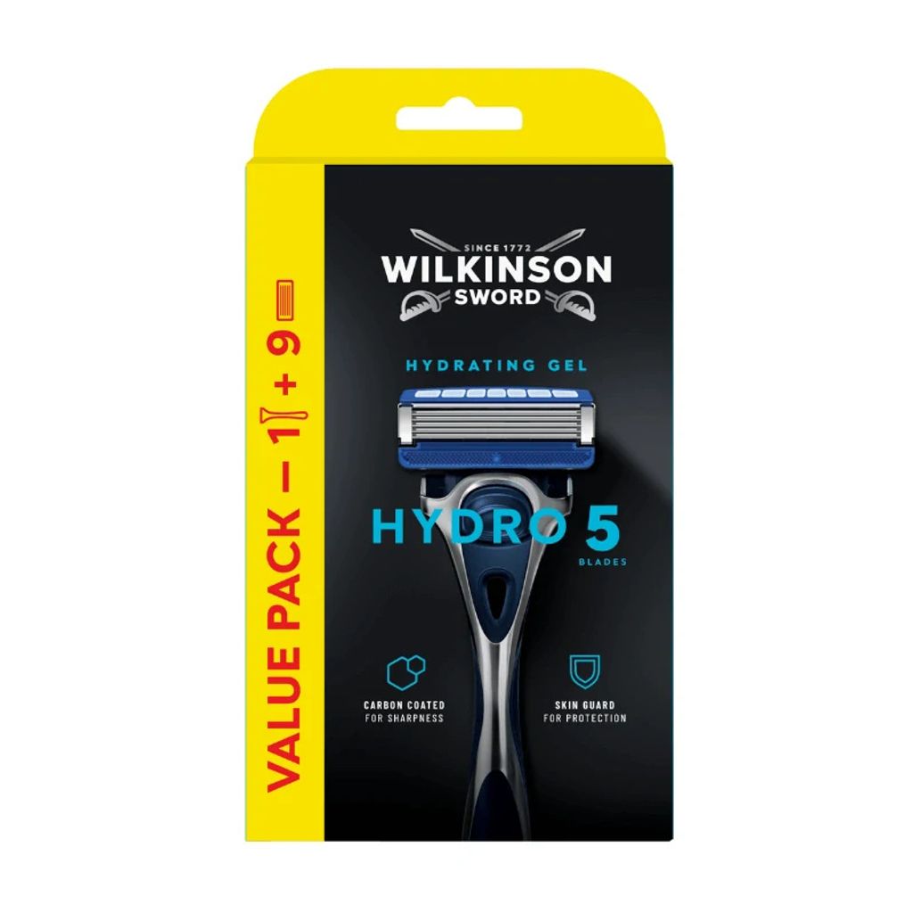 Wilkinson Hydro 5 Protection XXL Rasierer + 9 Ersatzköpfe Produktbild 