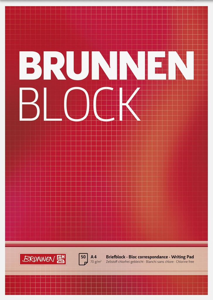 BRUNNEN 1052728 Block "BRUNNEN-Block" A4 kariert Produktbild 