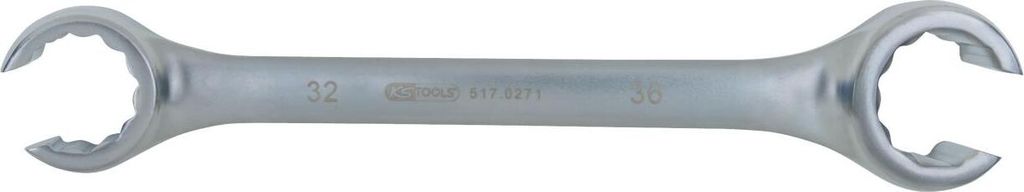 KS Tools Offener Doppel-Ringschlüssel, abgewinkelt, 17 x 19 mm