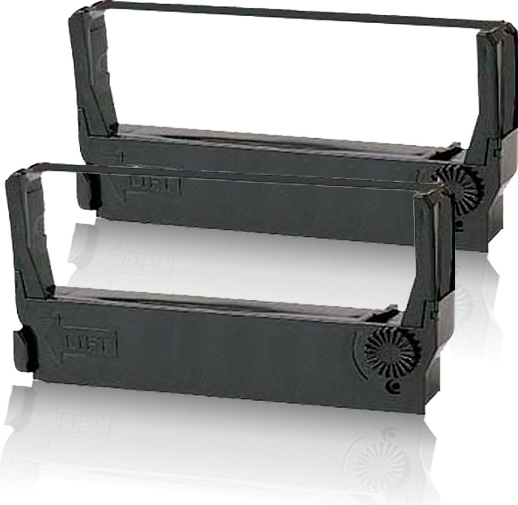 2x kompatibles Farbband - Nylonband schwarz für Epson ERC-23-B ERC23 M-250 M-252 M-255 M-257 M-260 M-262 M-264 M-265 M-267 M-270 M-280 C43 S015360...