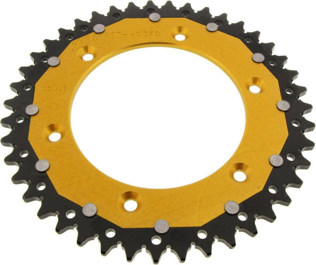 ZF Krone 43 Zähne Teilung 520 Gold Schwarz Dual ZFD-897-43-GLD