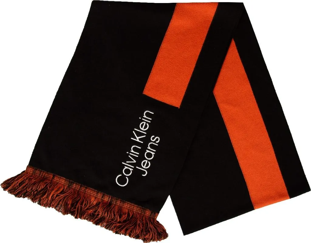 Sciarpa Calvin Klein Jeans K50K509908 - Puro Cotone Nero con Logo