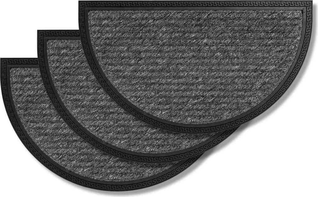 Astra Fußmatte Außen BORDER STAR HR 3ER SET Grau 40 x 70 cm