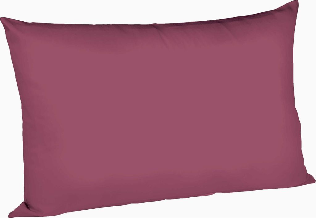 Fleuresse Mako-Satin-Kissenbezug uni colours himbeere 5015