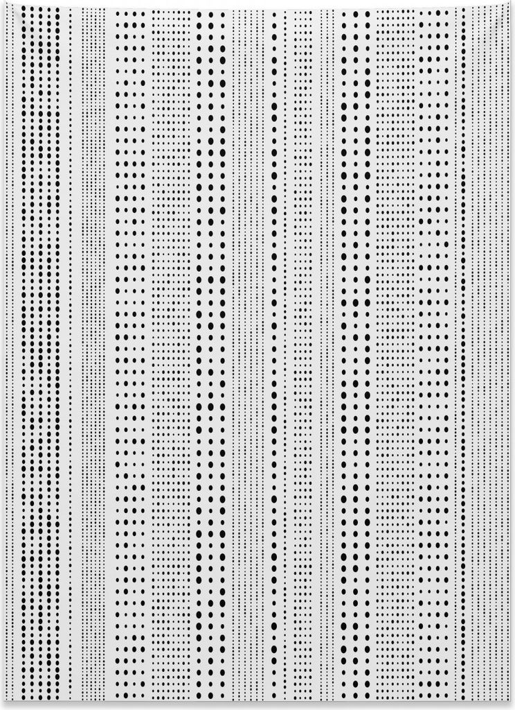 Abakuhaus Minimalistisch Wandteppich, Vertikale Big Little Dots aus Weiches Mikrofaser Stoff Kein Verblassen Klare Farben Waschbar, 110 x 150 cm, W...