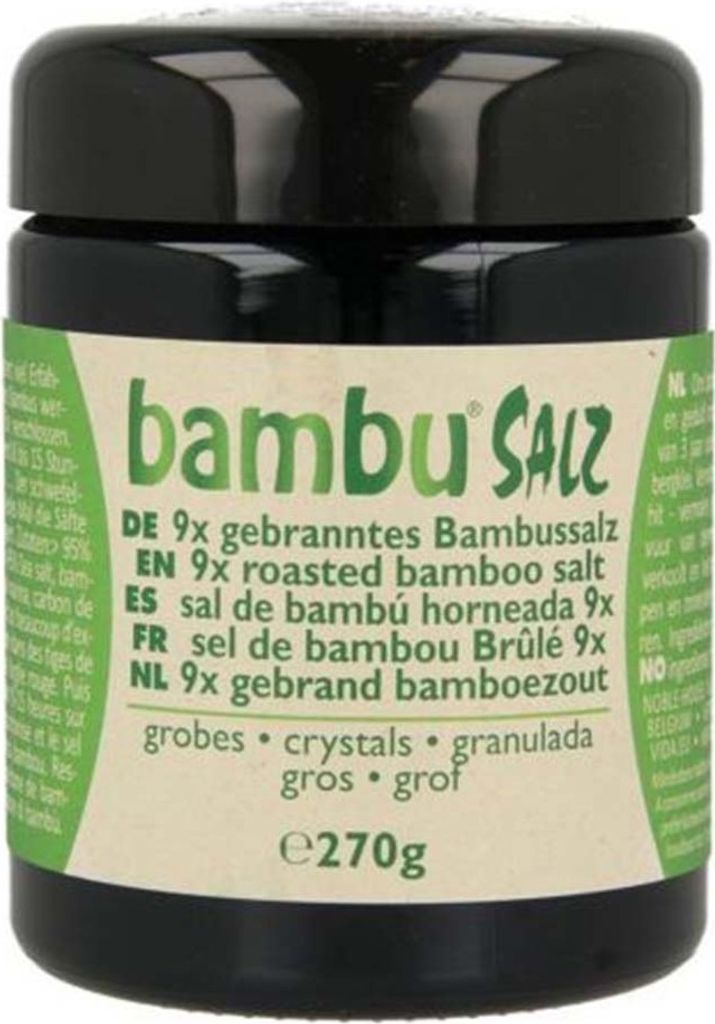 Bamboezout - 9 keer gezuiverd, grof gemalen, 270g Productafbeelding 