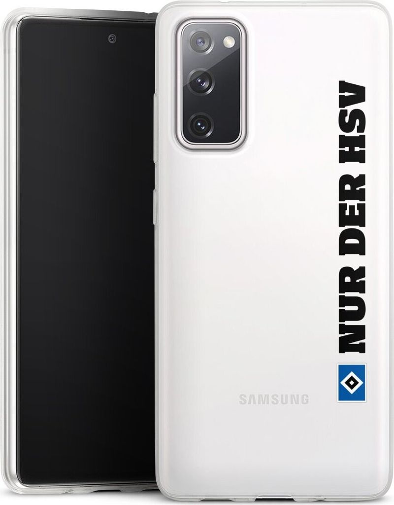DeinDesign Slim Hülle für Samsung Galaxy S20 FE 5G Silikon Case Ultra Dünn Handyhülle HSV Hamburger SV transparent