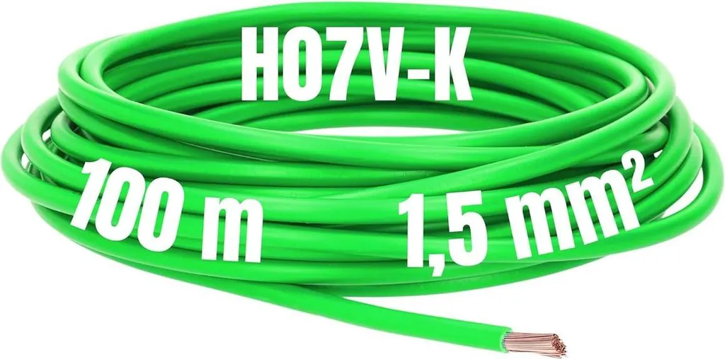 Fil de câblage monophasé SC 2.1 LAPP 1.5 mm² Vert 100 m pour Armoire