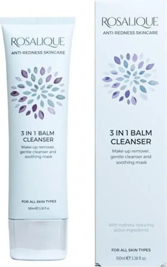 Baume Nettoyant 3 en 1 Rosalique Formule Luxueuse Anti-Rougeurs 100ml