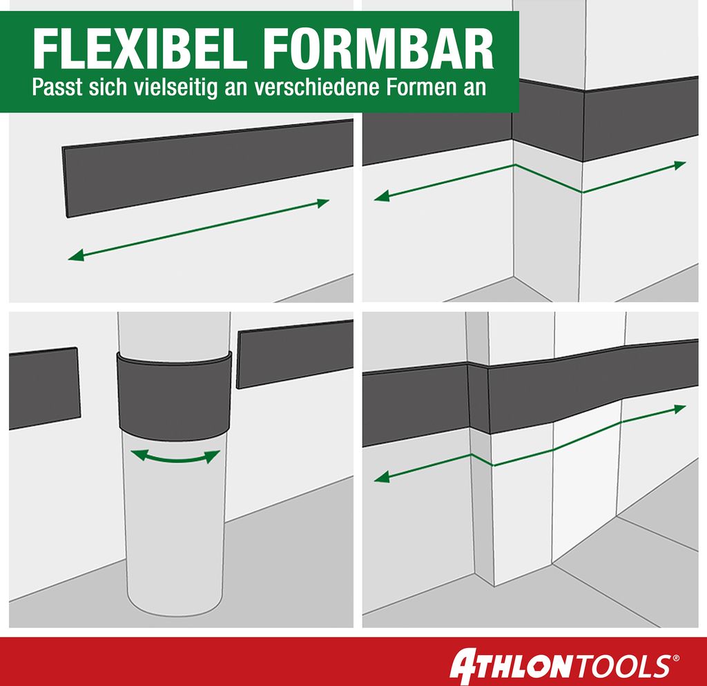 ATHLON TOOLS 2X FlexProtect Garagen-Wandschutz - je 2 m Produktbild 4