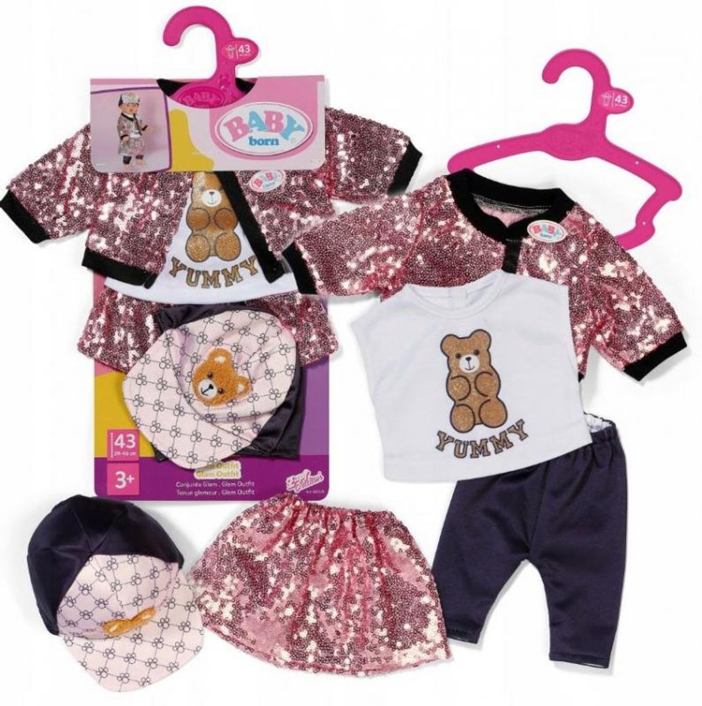 BABY born Glam Outfit 43cm, Zestaw ubrań dla lalek, 3 Zdjęcie produktu 