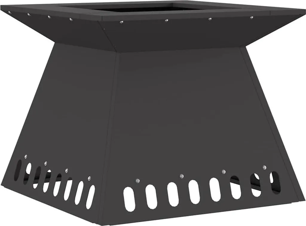Scolo Giardino: Pozzetto Acciaio Nero vidaXL 48x48x40 cm Resistente