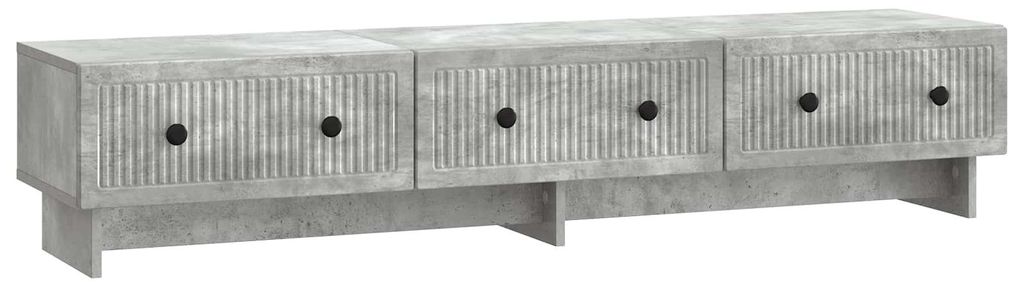 vidaXL TV-Schränk Betongrau 147 x 34,5 x 30 cm Holzwerkstoff