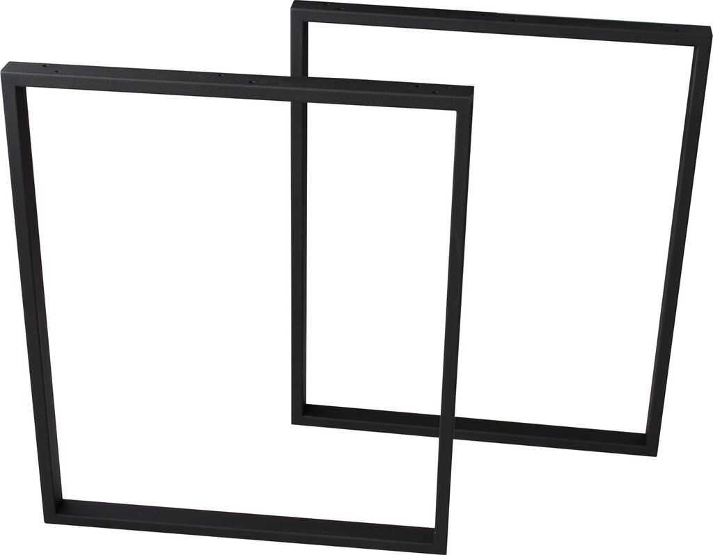 DESIGN MÖBEL Metalltischbeine LOFT-Stil – Tischgestell, Tischbeine Metall Schwarz, Tischkufen, Tischfüße, Tischbein