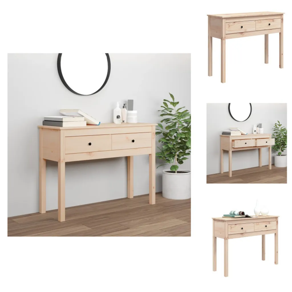 vidaXL Consolle da Ingresso 100x35x75 cm in Pino Massiccio - Offerta