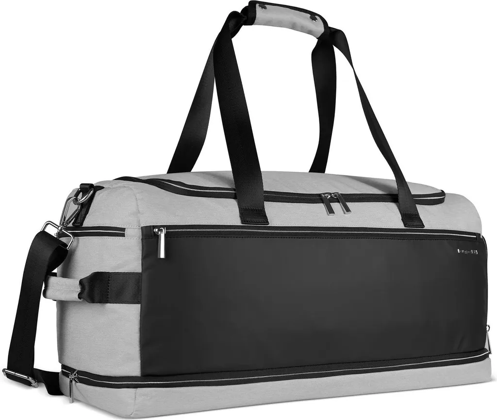 Sac Weekender bugatti Sera Gris Clair en Textile Robuste et Léger - 2