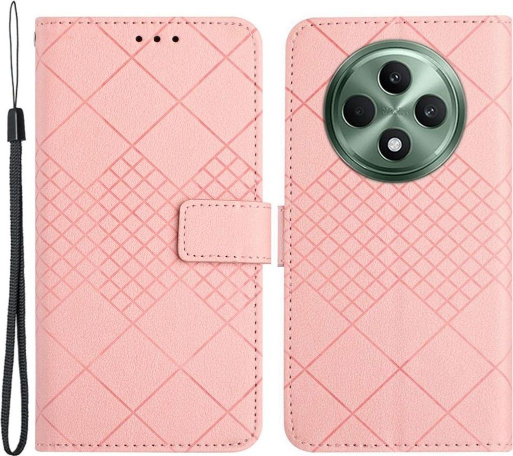 OPPO Reno12 F 5G Hülle - Coverup Rhombus Klapphülle - Pink