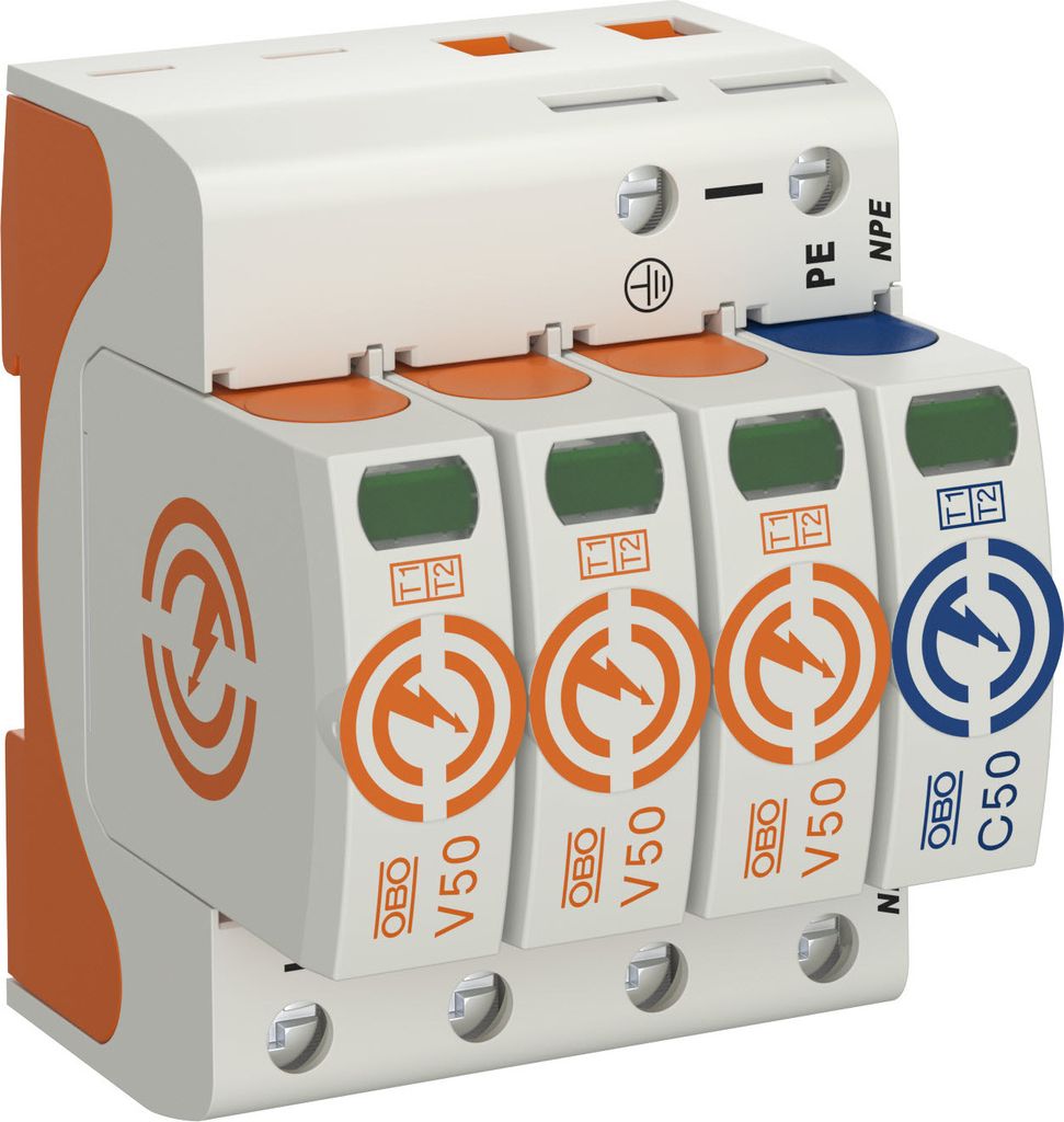 OBO CombiController, V50, dreipolig mit NPE, 28, 0V, 1 Stk.