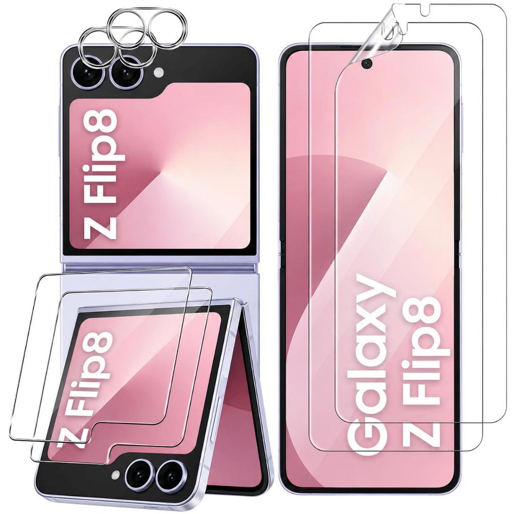 6X Schutzglas für Samsung Galaxy Z Flip 8 Display Kamera Produktbild 