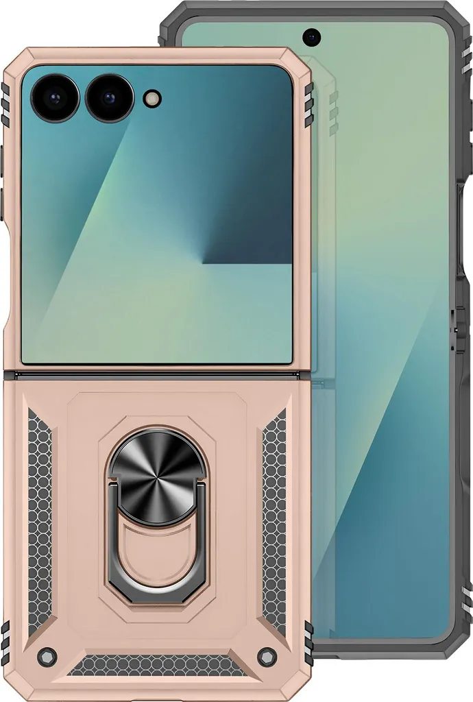 Cover Antiurto Z Flip 7 Avizar Oro Rosa - Ideale per Famiglie