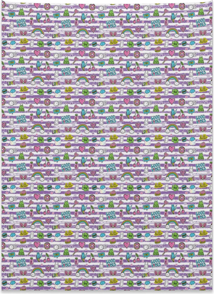 Decorazione Muro Abakuhaus Good Vibes Microfibra Multicolore