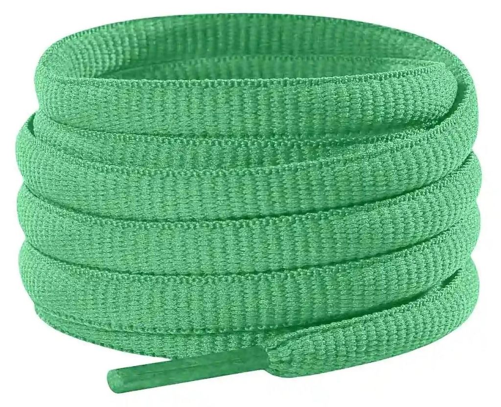 schnuersenkel laufschuhe oval gruen mint